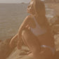 White Blues Bikini Set